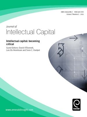 cover image of Journal of Intellectual Capital, Volume 7, Issue 1